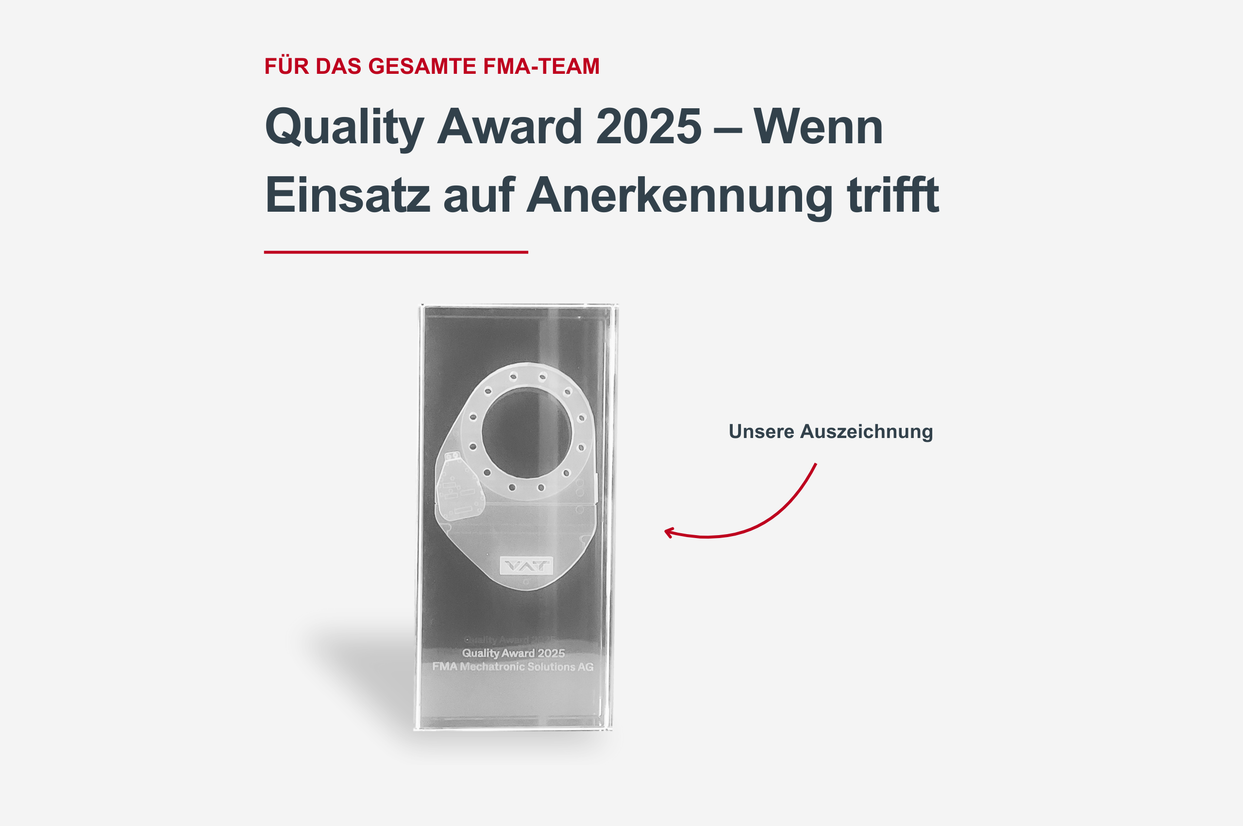 Quality Award 2025 – Anerkennung für gelebte Qualität
